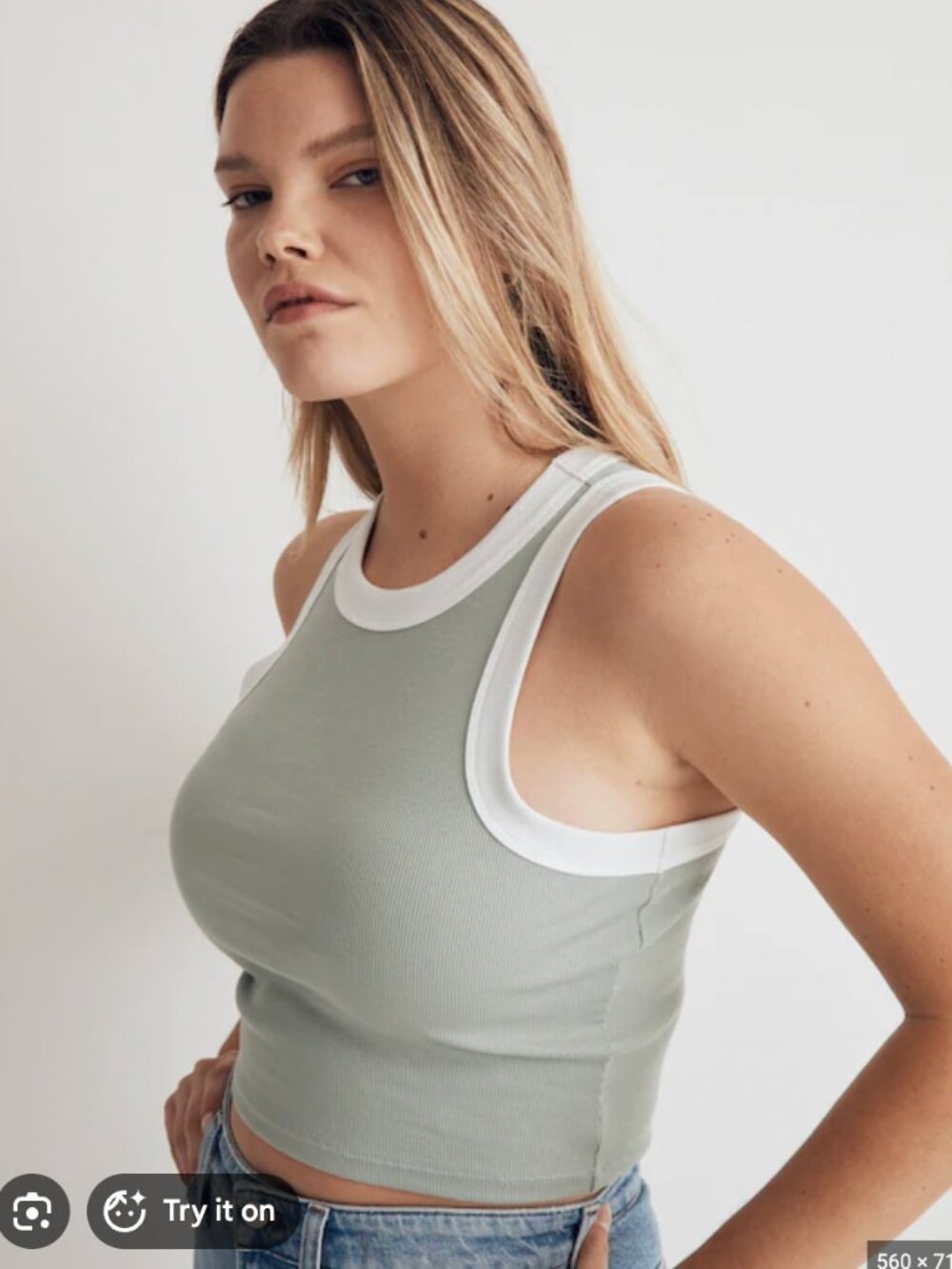Madewell Brightside tank top size XS